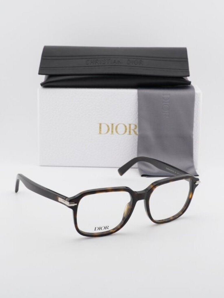 Dior Diorblacksuito S5i 2000 Square Eyeglasses - Havana 53mm